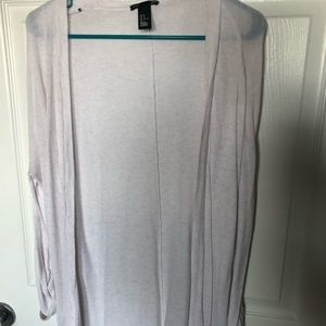 Long loose cardigan
